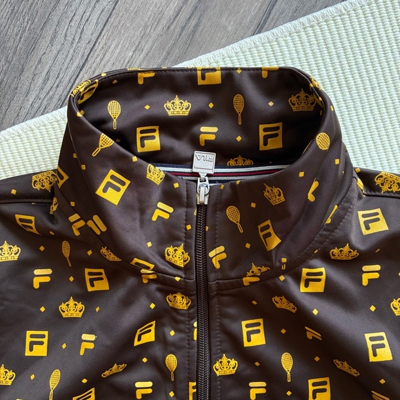 FILA for Urban Outfitters gold monogram print track jacket - Picture 4 of 7
